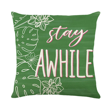 Home Decorative Throw Pillow Covers Flower and Bird Pillowcase Flower Leaves Cushion Covers