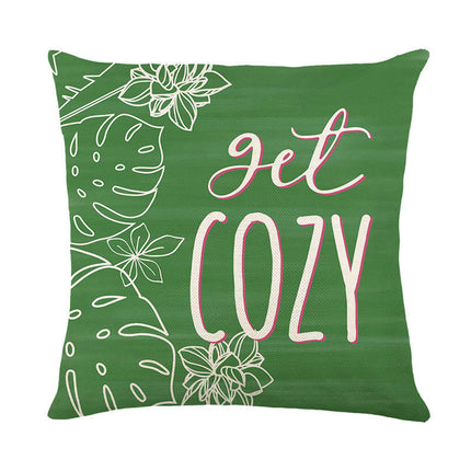 Home Decorative Throw Pillow Covers Flower and Bird Pillowcase Flower Leaves Cushion Covers