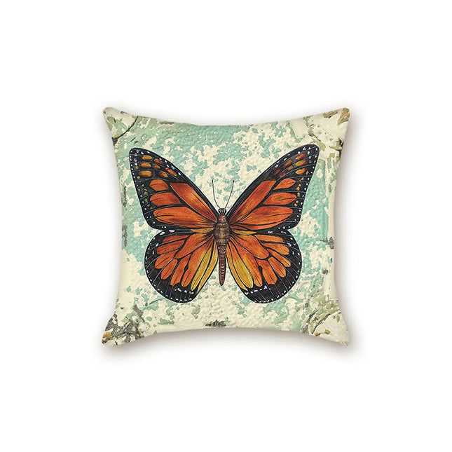 Throw Pillow Covers Vintage Butterfly Flowers Throw Pillow Case Decorative Cushion Cover For Sofa Home Decor