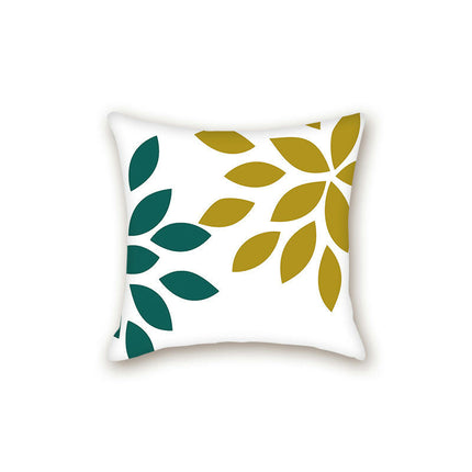 Pillow Covers Geometric Leaves Throw Pillow Covers Decorative Couch Pillowcases For Sofa Home Decor