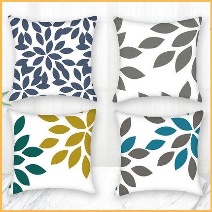 Pillow Covers Geometric Leaves Throw Pillow Covers Decorative Couch Pillowcases For Sofa Home Decor