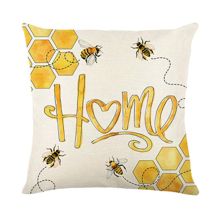 Spring Flowers Throw Pillow Cases Summer Floral Decorative Cushion Cover Pillowcase For Home Sofa-C