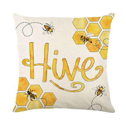 Spring Flowers Throw Pillow Cases Summer Floral Decorative Cushion Cover Pillowcase For Home Sofa-C