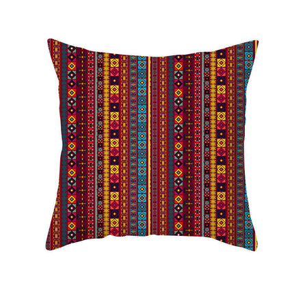 Bohemian Stripe Throw Pillow Covers Decorative Square Cushion Cover Pillowcase for Home