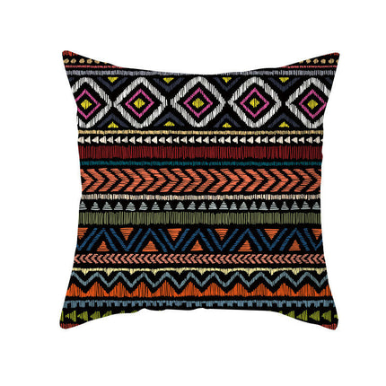 Bohemian Stripe Throw Pillow Covers Decorative Square Cushion Cover Pillowcase for Home