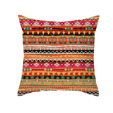 Bohemian Stripe Throw Pillow Covers Decorative Square Cushion Cover Pillowcase for Home