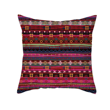 Bohemian Stripe Throw Pillow Covers Decorative Square Cushion Cover Pillowcase for Home