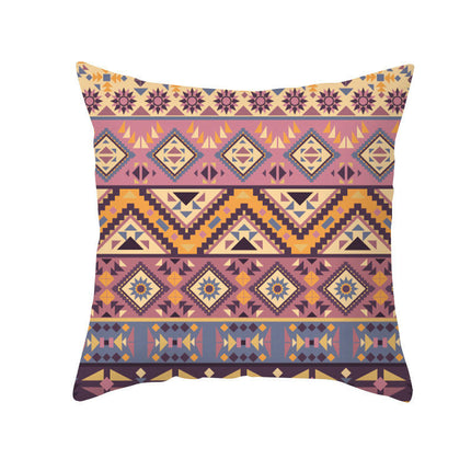 Bohemian Stripe Throw Pillow Covers Decorative Square Cushion Cover Pillowcase for Home