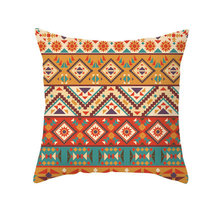 Bohemian Stripe Throw Pillow Covers Decorative Square Cushion Cover Pillowcase for Home