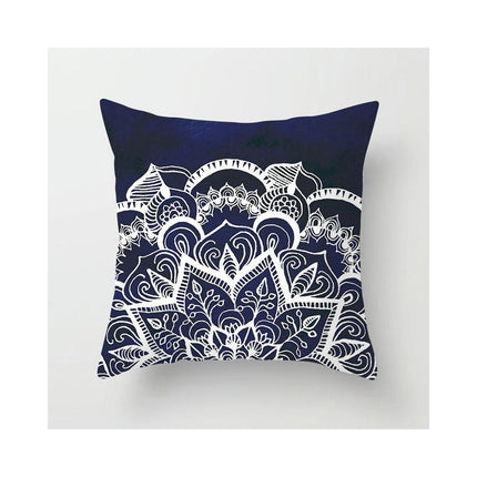 Decorative Throw Pillow Cover Mandala Pillow Case Square Cushion Cover for Sofa Home Car Living Room Decor