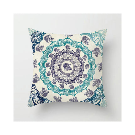 Decorative Throw Pillow Cover Mandala Pillow Case Square Cushion Cover for Sofa Home Car Living Room Decor