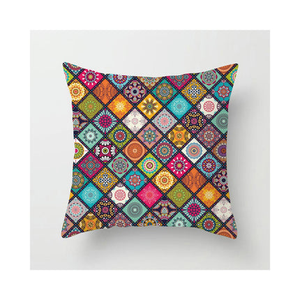 Decorative Throw Pillow Cover Mandala Pillow Case Square Cushion Cover for Sofa Home Car Living Room Decor