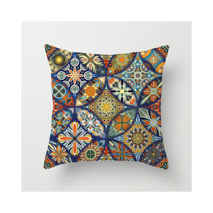 Decorative Throw Pillow Cover Mandala Pillow Case Square Cushion Cover for Sofa Home Car Living Room Decor