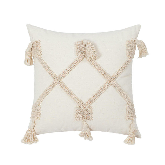 Pillowcase,Throw Pillow Covers With Tassels Decorative Cushion Cover for Sofa Living Room