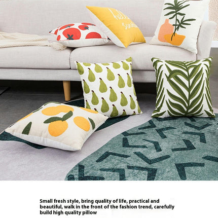 Decorative Throw Pillows Covers Fruit Pillow Case Square Sofa Cushion Covers for Bed Living Room