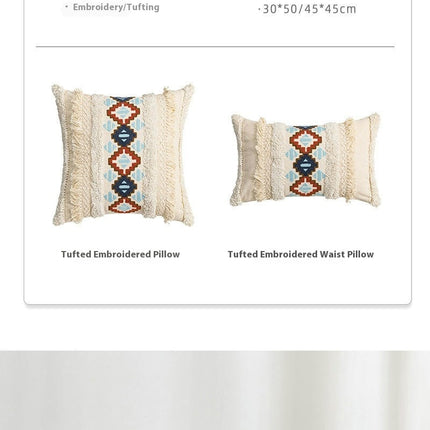 Throw Pillow Cover Ethnic style Pillowcase Decorative Cushion Covers for Farmhouse Home Sofa Bed