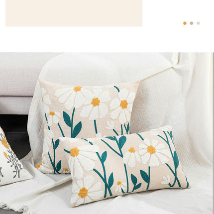 Flowers Cushion Cover Embroidery Decorative Throw Pillows Cover Pillow Case for Home Decor