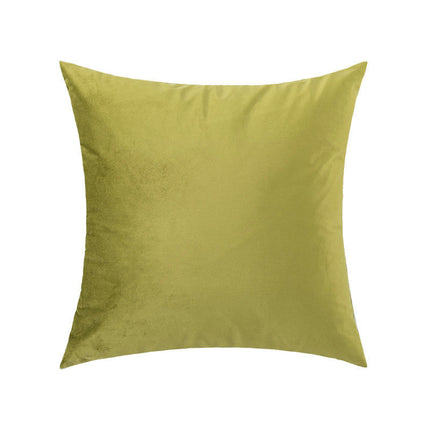 Throw Pillow Cover Soft Velvet Pillowcase Square Decorative Cushion Covers for Farmhouse Home Sofa Bed-A