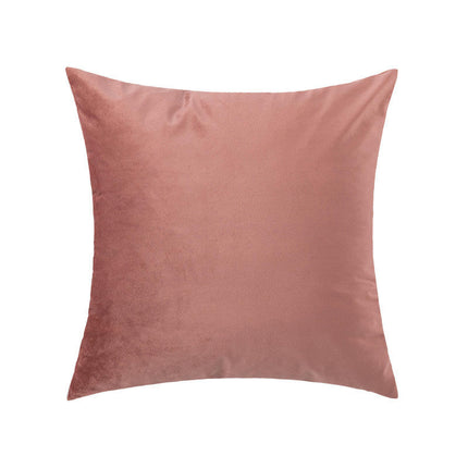 Throw Pillow Cover Soft Velvet Pillowcase Square Decorative Cushion Covers for Farmhouse Home Sofa Bed-A