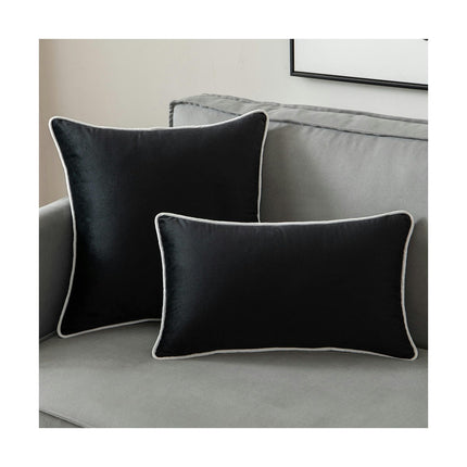 Set of 2 Velvet Pillow Covers Soft Couch Pillow Covers Decorative Throw Pillowcase for Livingroom