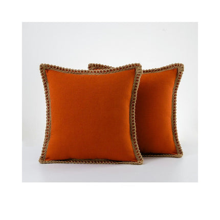 Set of 2 Throw Pillow Covers Farmhouse Decorative Pillow Covers for Sofa Bed Living Room