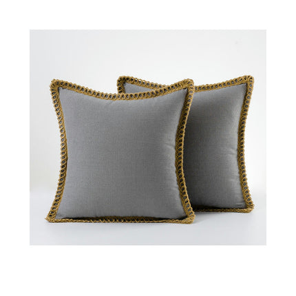 Set of 2 Throw Pillow Covers Farmhouse Decorative Pillow Covers for Sofa Bed Living Room