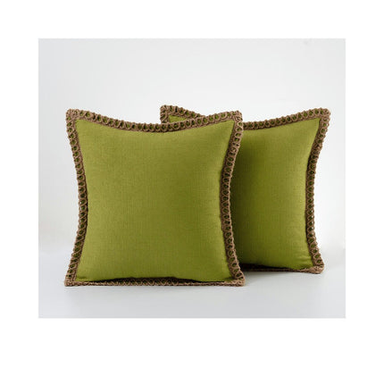 Set of 2 Throw Pillow Covers Farmhouse Decorative Pillow Covers for Sofa Bed Living Room