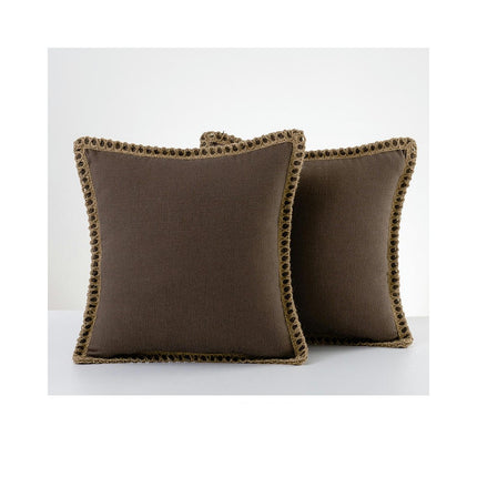 Set of 2 Throw Pillow Covers Farmhouse Decorative Pillow Covers for Sofa Bed Living Room