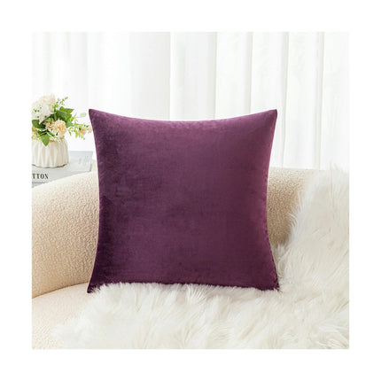 Throw Pillow Covers Decorative Velvet Pillow Covers, Soft Pillowcases for Couch Sofa Bed Living Room-A