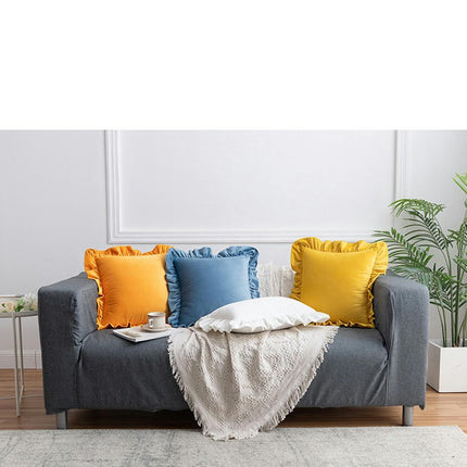 Set of 2 Velvet Pillow Covers Soft Couch Pillow Covers Decorative Throw Pillowcase for Bed Livingroom-B3