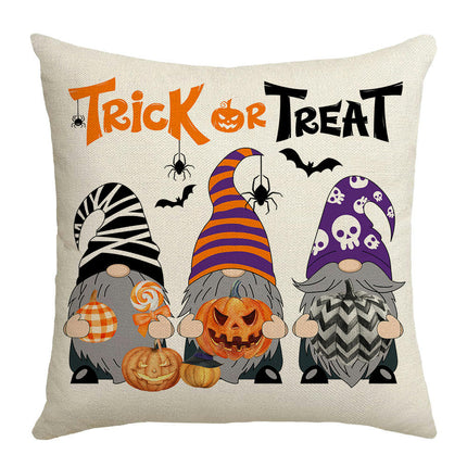 Halloween Throw Pillow Case Square Pumpkin Cushion Cover for Home Sofa Bedroom Couch Car