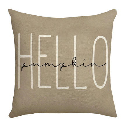 Pumpkin Throw Pillow Cover Autumn Farmhouse Cushion Case Decoration for Sofa Home Couch