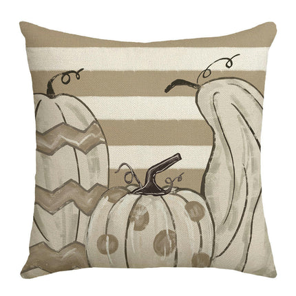 Pumpkin Throw Pillow Cover Autumn Farmhouse Cushion Case Decoration for Sofa Home Couch