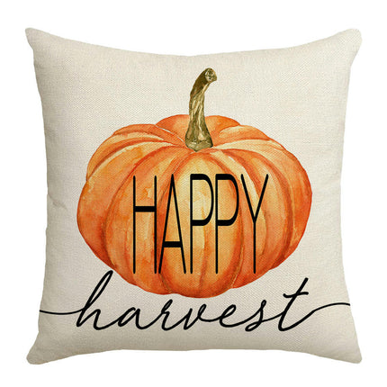 Throw Pillow Covers Hello Pumpkin Cushion Cases, Thanksgiving Decorative Pillowcase for Sofa Bed