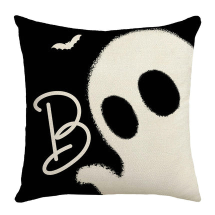 Throw Pillow Covers Halloween Pumpkin Decorative Pillow Covers Linen Square Sofa Pillow Cases