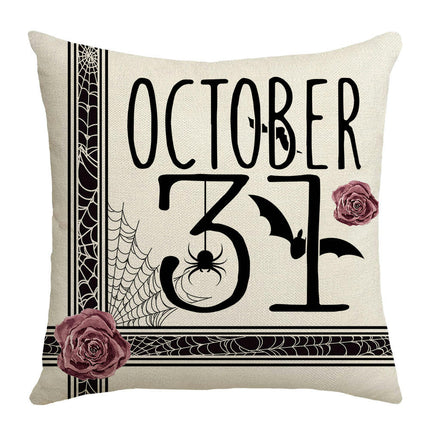 Spider Web Throw Pillow Covers Halloween Decorative Pillow Covers Square Pillow Cases For Sofa