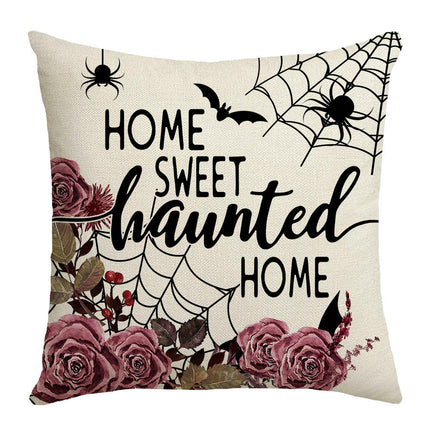 Spider Web Throw Pillow Covers Halloween Decorative Pillow Covers Square Pillow Cases For Sofa