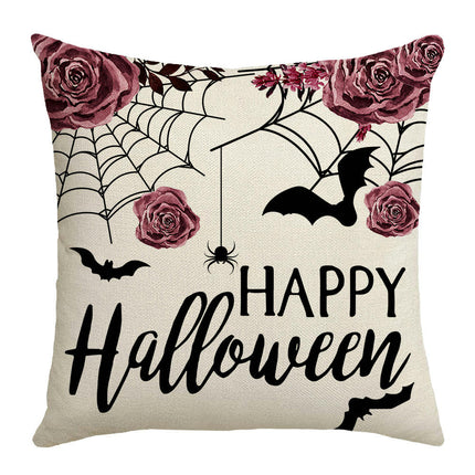 Spider Web Throw Pillow Covers Halloween Decorative Pillow Covers Square Pillow Cases For Sofa