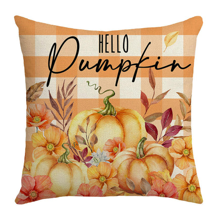 Pumpkin Pillow Covers Gnome Decorative Cushion Covers Pillow Cases for Home Bedroom Couch Decor