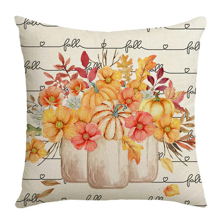 Pumpkin Pillow Covers Gnome Decorative Cushion Covers Pillow Cases for Home Bedroom Couch Decor