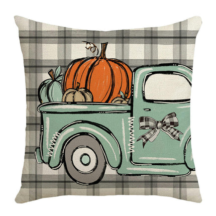 Pumpkin Pillow Covers Gnome Decorative Cushion Covers Pillow Cases for Home Bedroom Couch Decor-A