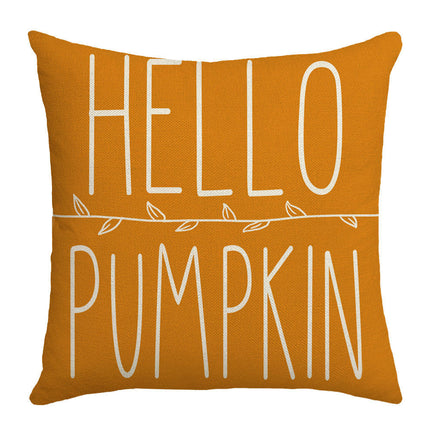 Hello Pumpkin Pillow Covers,Autumn Thanksgiving Throw Pillow Covers Decor Cushion Covers for Home