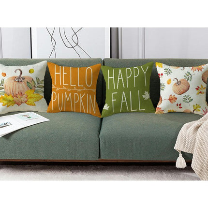 Hello Pumpkin Pillow Covers,Autumn Thanksgiving Throw Pillow Covers Decor Cushion Covers for Home