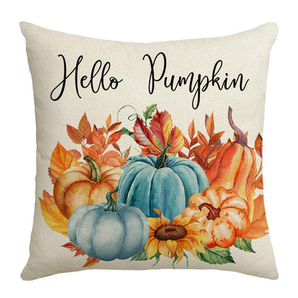 Pumpkin Pillow Covers Gnome Decorative Cushion Covers Pillow Cases for Home Bedroom Couch Decor-B