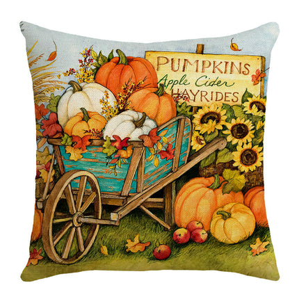 Pumpkin Pillow Covers Gnome Decorative Cushion Covers Pillow Cases for Home Bedroom Couch Decor-C