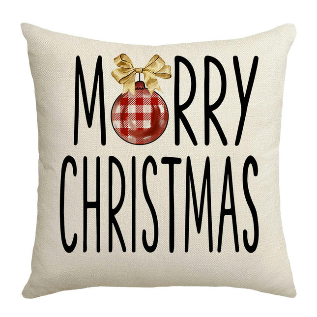 Christmas Tree Decorations Throw Pillow Covers,Merry Christmas Truck Christmas Decor for Sofa Home