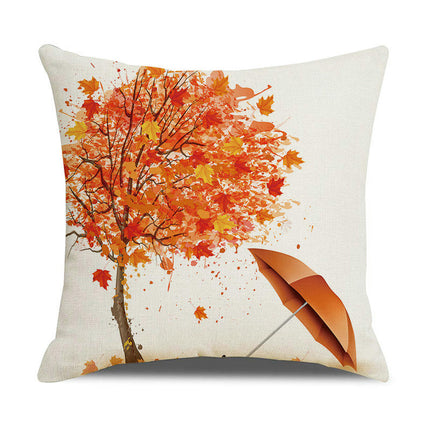 Throw Pillow Covers Decorative Square Throw Pillowcase Valentine's Day Tree Pillow Cover Cushion Case for Sofa