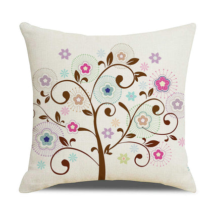 Tree Throw Pillow Covers Decorative Linen Pillow Covers Outdoor Cushion Covers Home Decor for Sofa Car