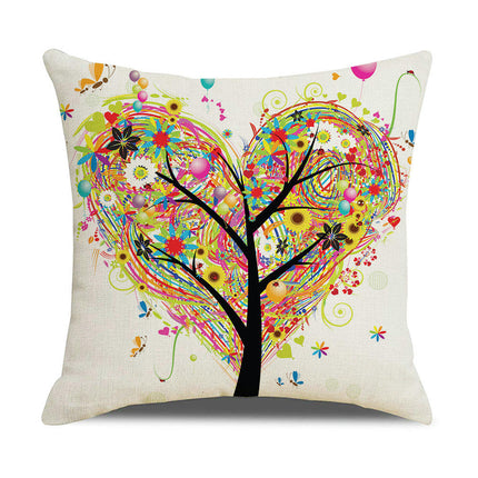 Tree Throw Pillow Covers Decorative Linen Pillow Covers Outdoor Cushion Covers Home Decor for Sofa Car