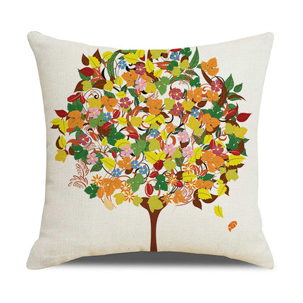 Tree Throw Pillow Covers Decorative Linen Pillow Covers Outdoor Cushion Covers Home Decor for Sofa Car